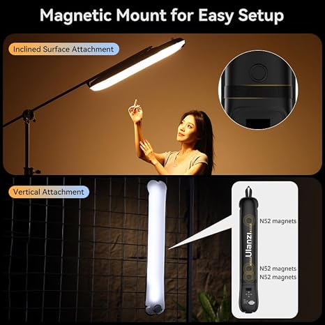 Inflatable Tube Light, Foldable LED Video Light for Photography